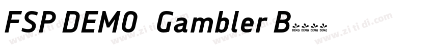 FSP DEMO   Gambler B字体转换